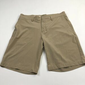 Nike Standard Dri Fit 34 Beige Mens (Actual 35W) Flat Front Walking Shorts
